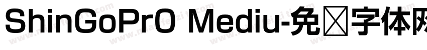 ShinGoPr0 Mediu字体转换